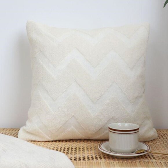 SOGA 2X 45cm Chevron Pure Pillowcase - Picture 1 of 7